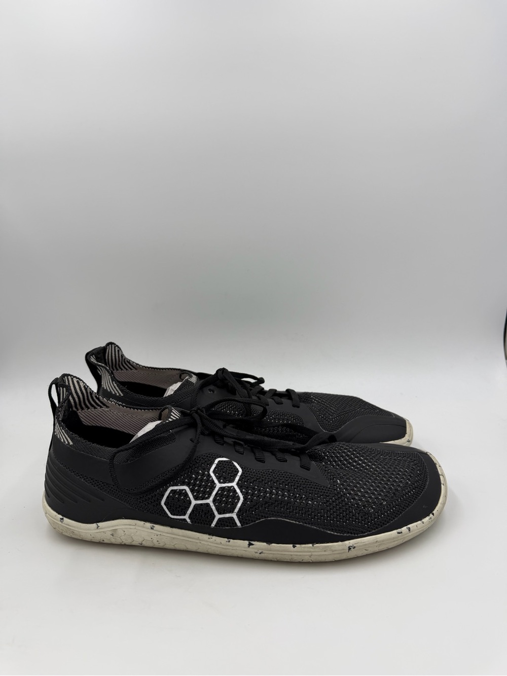 Vivobarefoot Geo Racer Knit Barefoot Running Shoes Black Mens 10 EU 43